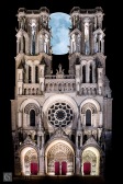 Laon - Vue artistique de la Cathédrale Notre-Dame de Laon